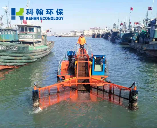 Skimmer per rifiuti galleggiante per navi di raccolta rifiuti galleggiante a basso costo per il fiume